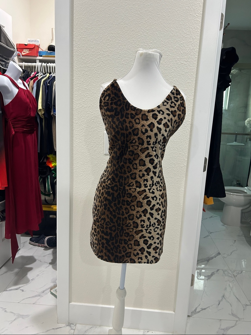 Leopard Print Mini Dress